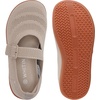 image:imageWHITIN Girls Barefoot Mary Jane Flats  Wide Toe Box Dress School Shoes for LittleBig Kids  Zero Drop Adjustable StrapsW9k01  Beige