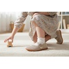 image:imageWHITIN Girls Barefoot Mary Jane Flats  Wide Toe Box Dress School Shoes for LittleBig Kids  Zero Drop Adjustable StrapsW9k01  Beige