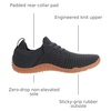 image:imageWHITIN Mens Barefoot Running Shoes  Minimalist CrossTrainer  Zero Drop SoleW63 Grey Gum