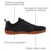 image:imageWHITIN Mens Barefoot TrailRunning Shoes  Wide ToeBox  ZeroDrop Sole  Optimal TractionW51 Black Gum