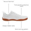 image:imageWHITIN Mens Barefoot TrailRunning Shoes  Wide ToeBox  ZeroDrop Sole  Optimal TractionW51 White Gum