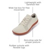 image:imageWHITIN Mens Canvas Barefoot Shoes  Wide ToeBox  ZeroDrop SoleW81 V2  Beige Gum Canvas