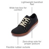 image:imageWHITIN Mens Canvas Barefoot Shoes  Wide ToeBox  ZeroDrop SoleW81 V2  Black Gum Canvas