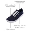 image:imageWHITIN Mens Canvas Barefoot Shoes  Wide ToeBox  ZeroDrop SoleW81 V2  Dark Blue