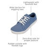 image:imageWHITIN Mens Canvas Barefoot Shoes  Wide ToeBox  ZeroDrop SoleW81 V2  Light Blue