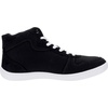 image:imageWHITIN Mens Canvas Minimalist Barefoot Shoes  Wide Toe Box  Zero DropBlack White