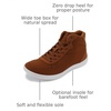 image:imageWHITIN Mens Canvas Minimalist Barefoot Shoes  Wide Toe Box  Zero DropBrown