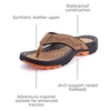 image:imageWHITIN Mens Flip Flops  Outdoor Thong Sandals  Arch Support  Slip ResistantOrange Brown