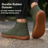 image:imageWHITIN Mens High Top Minimalist Barefoot Shoes  Wide Toe Box  Zero Drop SoleGreen