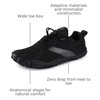 image:imageWHITIN Mens Minimalist Trail Running Shoes  Wide Toe Box  Optimal BarefootFeelW20 All Black
