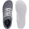 image:imageWHITIN Mens Wide Barefoot Shoes  Stylish Canvas Minimalist Sneakers  Zero Drop SoleGrey White