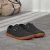 image:imageWHITIN Mens Wide Canvas Barefoot Sneakers  Zero Drop Sole  Minimalist FootwearW87  Black Gum