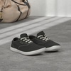 image:imageWHITIN Mens Wide Canvas Barefoot Sneakers  Zero Drop Sole  Minimalist FootwearW87  Black White