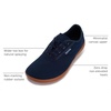 image:imageWHITIN Mens Wide Canvas Barefoot Sneakers  Zero Drop Sole  Minimalist FootwearW87  Dark Blue