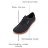 image:imageWHITIN Mens Wide Canvas Barefoot Sneakers  Zero Drop Sole  Minimalist FootwearW87  Volcanic Grey