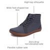 image:imageWHITIN Mens Wide Hitop Minimalist Barefoot Sneakers  Zero Drop Sole  Cushioned Ankle SupportGrey Gum