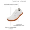 image:imageWHITIN Mens Wide Minimalist Barefoot Sneakers  Zero Drop  Midfoot StabilityW85 White Gum