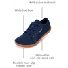 image:imageWHITIN Mens Wide Minimalist Barefoot Sneakers  Zero Drop Sole  Optimal RelaxationW81 Dark Blue Gum