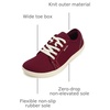 image:imageWHITIN Mens Wide Minimalist Barefoot Sneakers  Zero Drop Sole  Optimal RelaxationW81 Red Beige