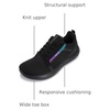 image:imageWHITIN Mens Wide Toe Box  Zero Drop Sole Road Running Shoes  Rubber OutsoleBlack