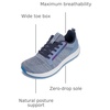 image:imageWHITIN Mens Wide Toe Box  Zero Drop Sole Road Running Shoes  Rubber OutsoleLight Blue