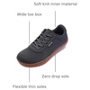 image:imageWHITIN Mens Wide Toe Box Barefoot Sneakers  Breathable Knit Walking ShoesGrey Gum