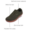 image:imageWHITIN Mens Wide Toe Box Barefoot Sneakers  Breathable Knit Walking ShoesOlive Green