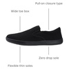 image:imageWHITIN Mens Wide Toe Box Slip on Barefoot Shoes  Minimalist Sneakers  Zero Drop SoleW863  All Black