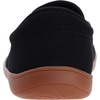 image:imageWHITIN Mens Wide Toe Box Slip on Barefoot Shoes  Minimalist Sneakers  Zero Drop SoleW863  Black Gum