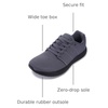 image:imageWHITIN Mens Wide Toe Box Walking Shoes  Zero Drop with NonSlip Rubber OutsoleDark Grey