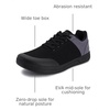 image:imageWHITIN Mens Zero Drop Shoes  Wide Toe Box with Contrasting Colors DesignBlack