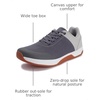 image:imageWHITIN Mens Zero Drop Shoes  Wide Toe Box with Contrasting Colors DesignDark Grey