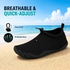 image:imageWHITIN Water Shoes for Men Women  MultiPurpose Quick Drying Aqua Sneakers  Grippy OutsoleAll Black