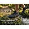 image:imageWHITIN Water Shoes for Men Women  QuickDry Aqua Sneakers  LaceUp for Beach Pool Water SportAll Black