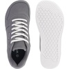 image:imageWHITIN Wide Toe Box Barefoot Sneakers for Women  Lightweight Canvas Minimalist ShoesGrey White