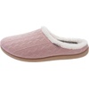 image:imageWHITIN Women Arch Support Fuzzy Knitted Slipper Warm Slip On House ShoesPink
