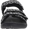 image:imageWHITIN Womens Hiking Sandals with Arch Support  Adjustable Hook and Loop Straps  Durable Sport Sandals for Outdoor AdventureC51  Blackwhite