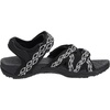 image:imageWHITIN Womens Hiking Sandals with Arch Support  Adjustable Hook and Loop Straps  Durable Sport Sandals for Outdoor AdventureC51  Blackwhite