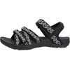 image:imageWHITIN Womens Hiking Sandals with Arch Support  Adjustable Hook and Loop Straps  Durable Sport Sandals for Outdoor AdventureC51  Blackwhite