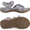 image:imageWHITIN Womens Hiking Sandals with Arch Support  Adjustable Hook and Loop Straps  Durable Sport Sandals for Outdoor AdventureC51  Greymulti