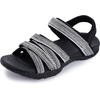 image:imageWHITIN Womens Hiking Sandals with Arch Support  Adjustable Hook and Loop Straps  Durable Sport Sandals for Outdoor AdventureC51  Whitemulti