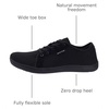 image:imageWHITIN Womens Minimalist Barefoot Shoes  Zero Drop Sole  Wide Width Fashion SneakerW81  All Black
