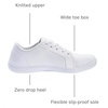 image:imageWHITIN Womens Minimalist Barefoot Shoes  Zero Drop Sole  Wide Width Fashion SneakerW81  All White