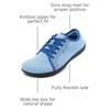 image:imageWHITIN Womens Minimalist Barefoot Shoes  Zero Drop Sole  Wide Width Fashion SneakerW81  Blue Brown