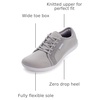 image:imageWHITIN Womens Minimalist Barefoot Shoes  Zero Drop Sole  Wide Width Fashion SneakerW81  Light Grey