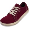 image:imageWHITIN Mens Canvas Barefoot Shoes  Wide ToeBox  ZeroDrop SoleW81 V2  Wine Red Canvas