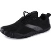 image:imageWHITIN Mens Minimalist Trail Running Shoes  Wide Toe Box  Optimal BarefootFeelW20 All Black