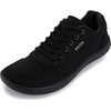 image:imageWHITIN Mens Wide Barefoot Shoes  Stylish Canvas Minimalist Sneakers  Zero Drop SoleBlack