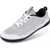 image:imageWHITIN Mens Wide Barefoot Shoes  Zero Drop amp Durable Tire TreadInspired SoleLight Grey
