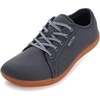 image:imageWHITIN Mens Wide Minimalist Barefoot Sneakers  Zero Drop Sole  Optimal RelaxationGrey Gum